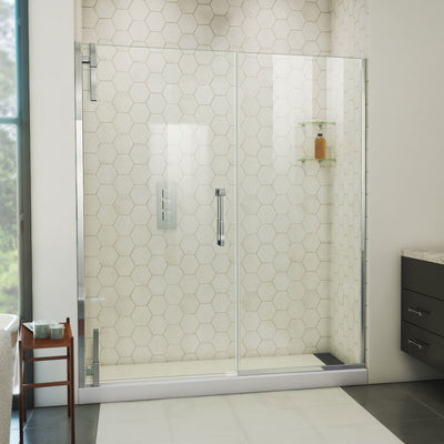 Ascend 62" - 63" W x 72" H Frameless Pivot Shower Door - image 1
