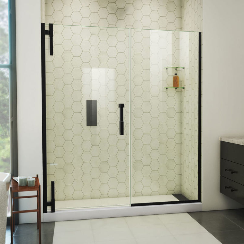 Ascend 64" - 65" W x 72" H Frameless Pivot Shower Door - image 1