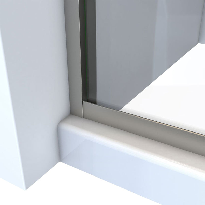 Alliance Pro HV 70-1/2" High x 60" Wide Sliding Semi Frameless Shower Door with Clear Glass - image 11