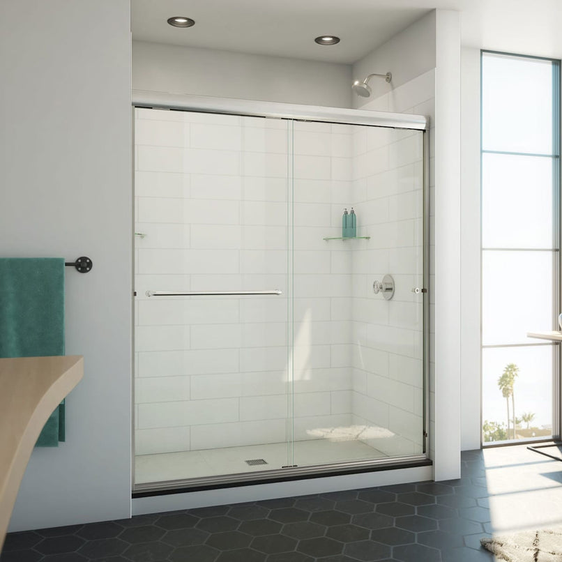 Alliance Pro ML 70-1/2" High x 60" Wide Sliding Semi Frameless Shower Door with Clear Glass - image 8