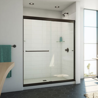 Alliance Pro ML 70-1/2" High x 60" Wide Sliding Semi Frameless Shower Door with Clear Glass - image 1