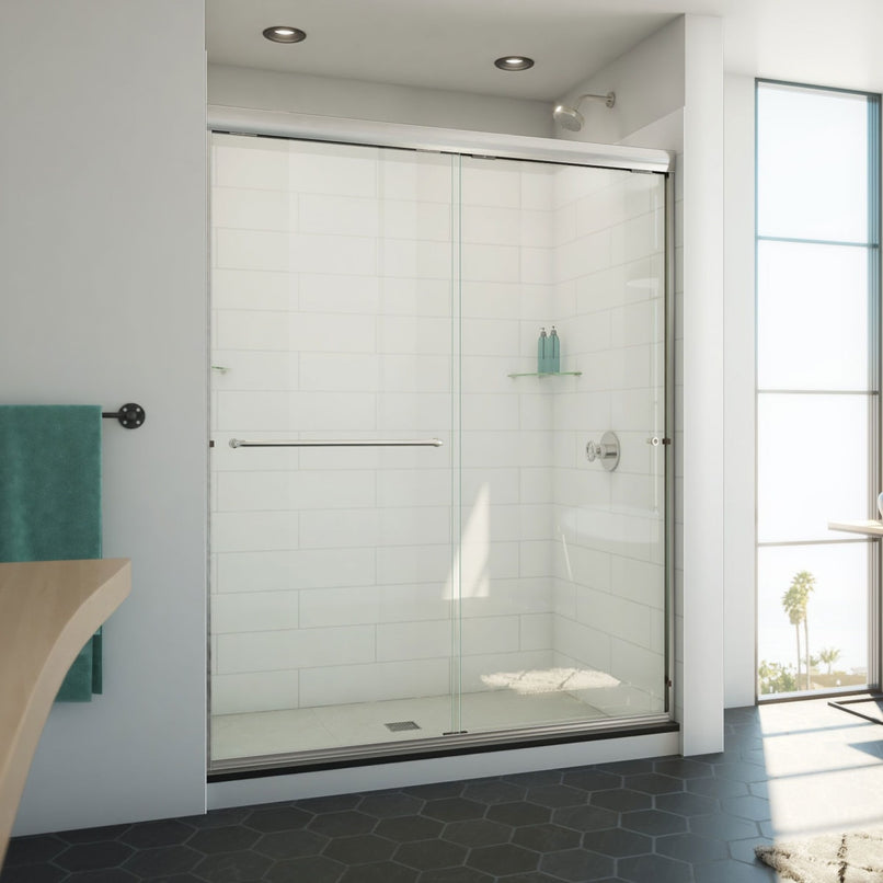 Alliance Pro ML 74-1/2" High x 60" Wide Sliding Semi Frameless Shower Door with Clear Glass - image 1