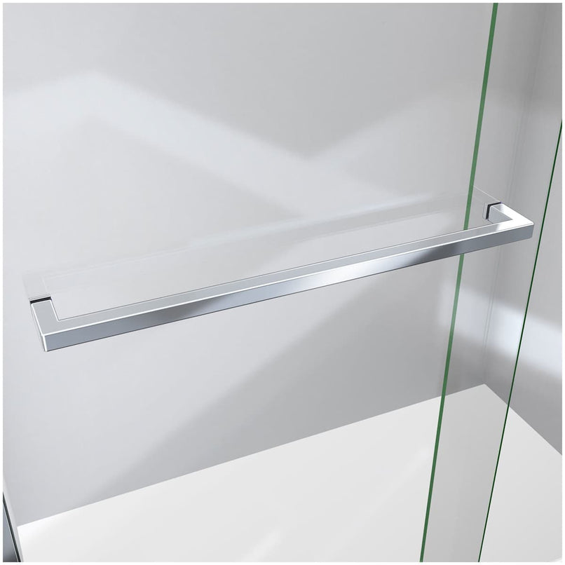 Sapphire-V 76" High x 48" Wide Bypass Semi Frameless Shower Door with Clear Glass - image 19