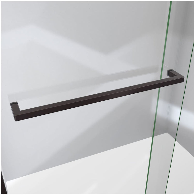 Sapphire-V 76" High x 54" Wide Bypass Semi Frameless Shower Door with Clear Glass - image 7