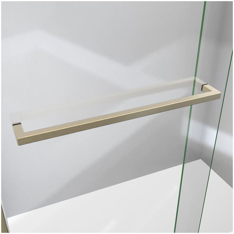 Sapphire-V 76" High x 54" Wide Bypass Semi Frameless Shower Door with Clear Glass - image 11