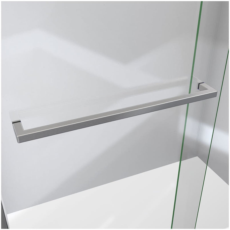 Sapphire-V 76" High x 54" Wide Bypass Semi Frameless Shower Door with Clear Glass - image 15