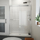 Sapphire-V 76" High x 54" Wide Bypass Semi Frameless Shower Door with Clear Glass - image 1