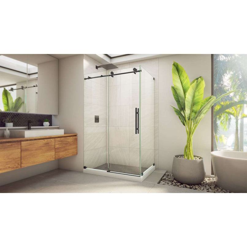Enigma-X 76" High x 44-3/8" Wide x 34-1/2" Deep Sliding Frameless Shower Enclosure with Clear Glass - image 23