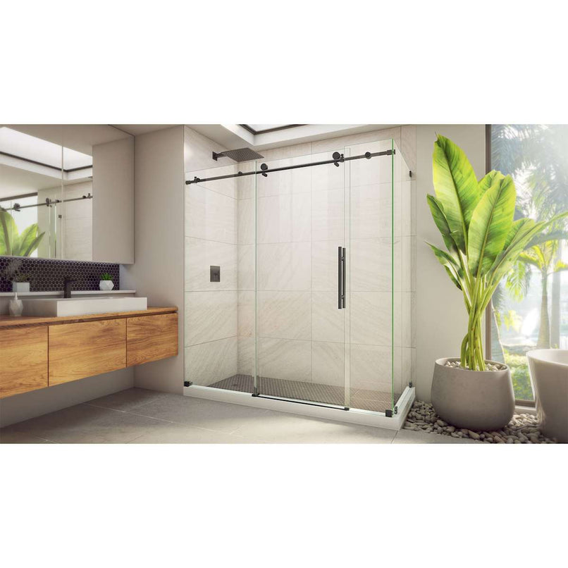 Enigma-X 76" High x 68-3/8" Wide x 32-1/2" Deep Sliding Frameless Shower Enclosure with Clear Glass - image 23