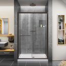 Infinity-Z 72" High x 44" Wide Sliding Semi Frameless Shower Door with Clear Glass - image 1