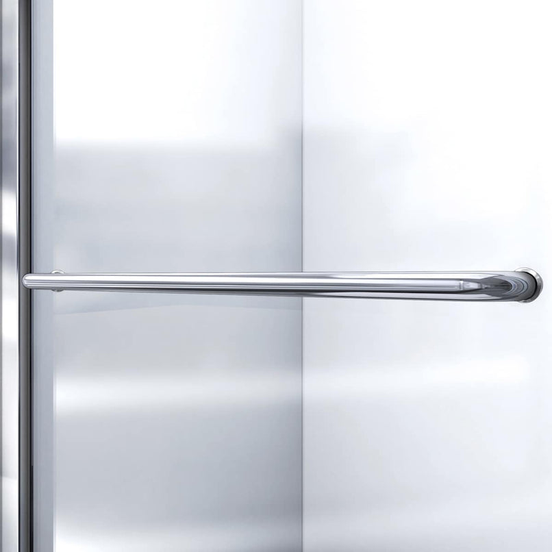 Infinity-Z 58" High x 56" Wide Sliding Semi Frameless Tub Door with Clear Glass - image 14