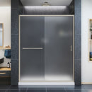 Infinity-Z 56-60" W x 72" H Frameless Sliding Shower Door, Frosted Glass - image 1