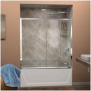 Visions 58" High x 60" Wide Sliding Framed Shower Door with Clear Glass - image 1