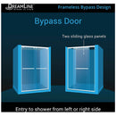 Charisma 76" High x 60" Wide Sliding Frameless Shower Door with Clear Glass - image 3