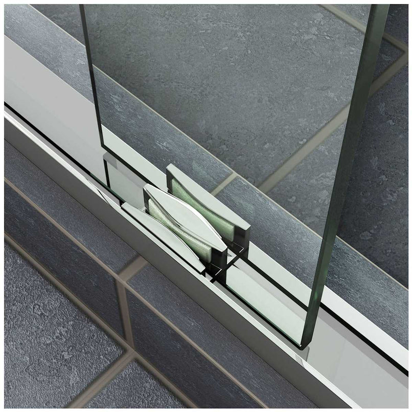 Cavalier 77 3/8" High x 60" Wide Bypass Frameless Shower Door with Clear Glass - image 5