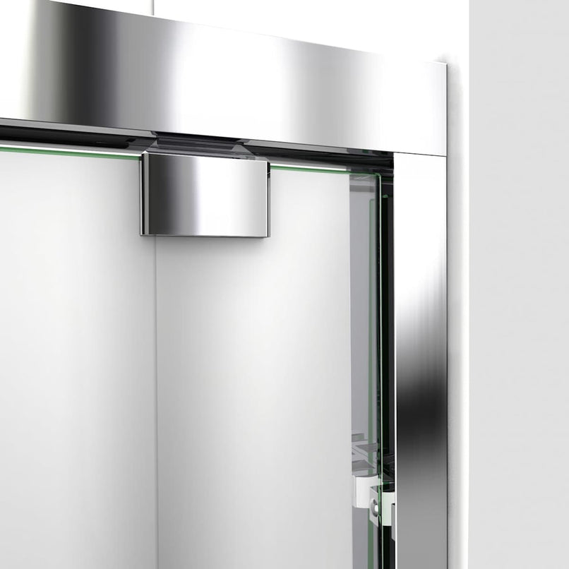 Encore 76" High x 48" Wide Bypass Semi Frameless Shower Door with Clear Glass - image 16
