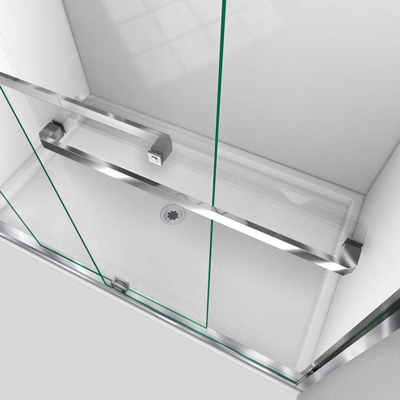 Encore 76" High x 48" Wide Bypass Semi Frameless Shower Door with Clear Glass - image 20