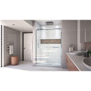 Encore 76" High x 54" Wide Bypass Semi Frameless Shower Door with Clear Glass - image 3