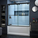 Encore 58" High x 60" Wide Bypass Semi Frameless Tub Door with Clear Glass - image 1