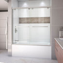 Encore 58" High x 60" Wide Bypass Semi Frameless Tub Door with Clear Glass - image 4