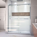 Encore 76" High x 60" Wide Bypass Semi Frameless Shower Door with Clear Glass - image 2
