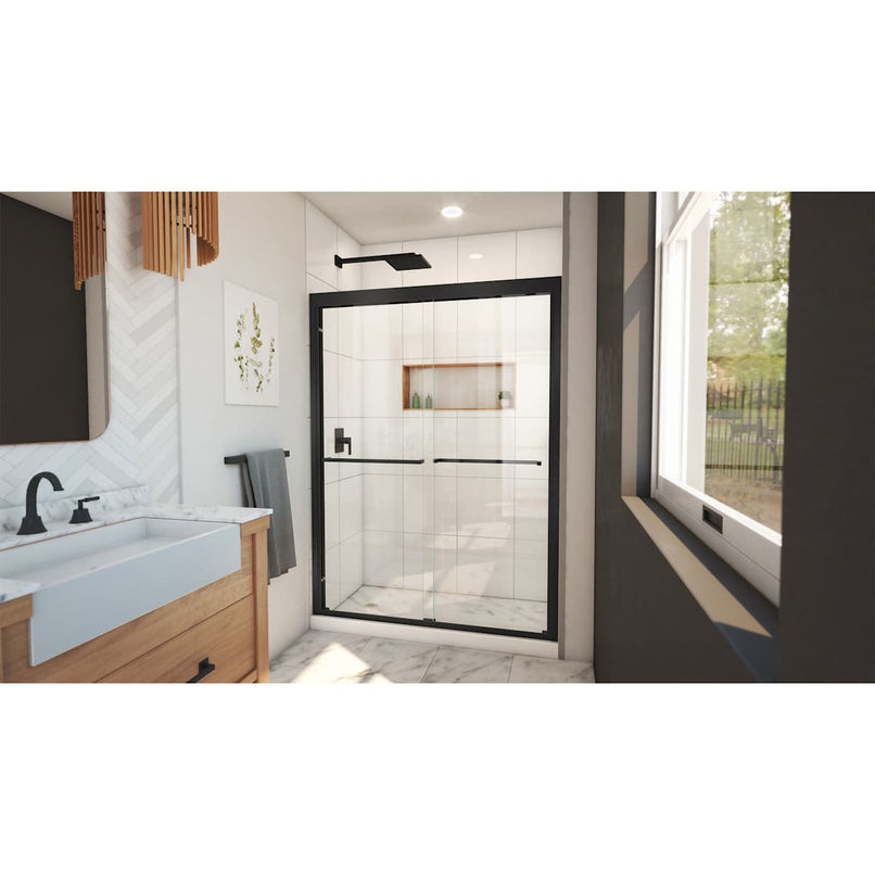 Duet Plus 50 - 54" W x 72" H Semi-Frameless Bypass Sliding Shower Door - image 14