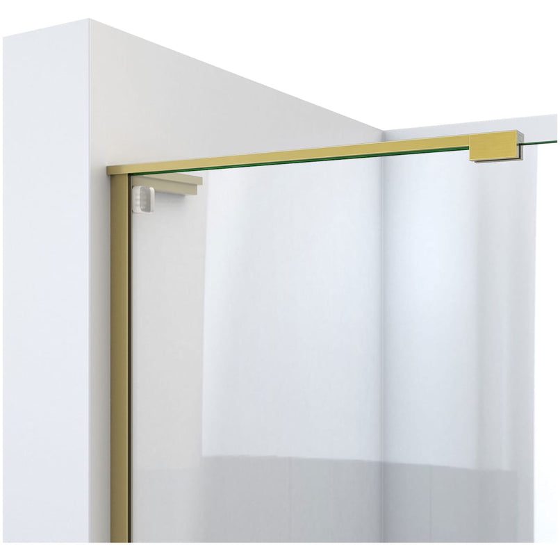 Mirage-X 72" High x 44" to 48" Width Sliding Frameless Shower Door with Clear Glass, Right-Wall Bracket - image 4
