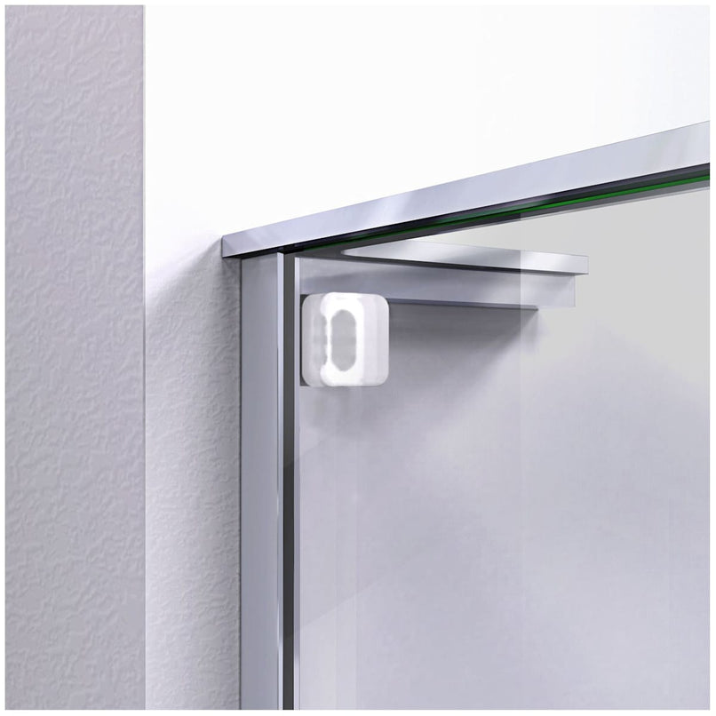 Mirage-Z 72" High x 48" Wide Sliding Frameless Shower Door with Clear Glass - image 4