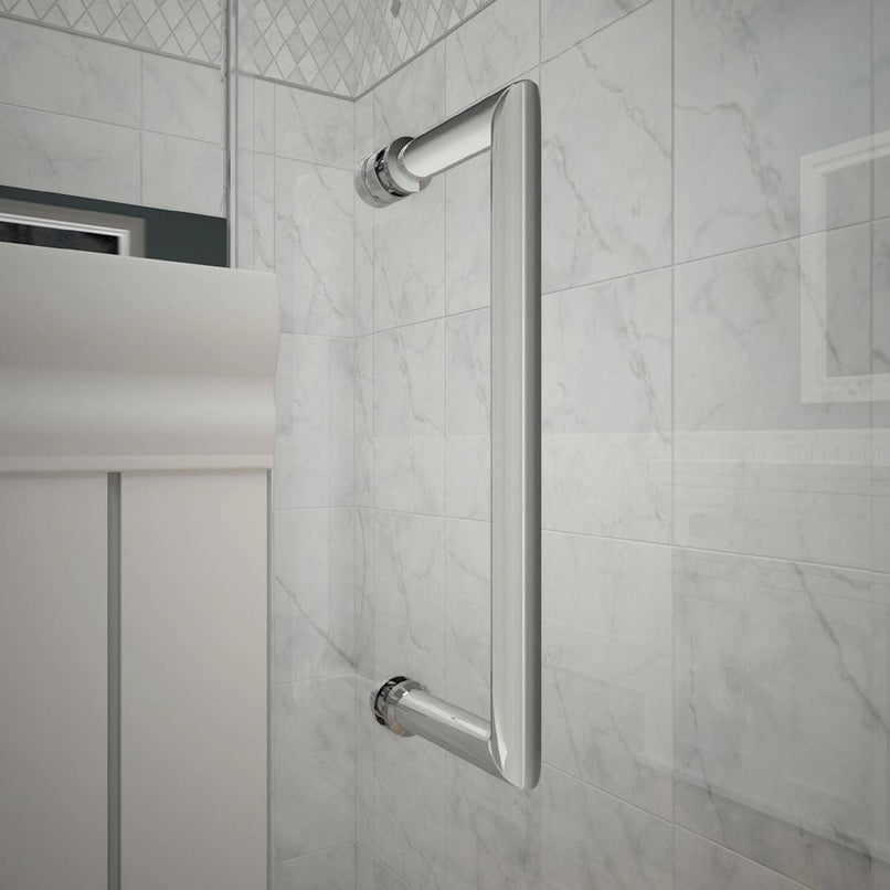 Mirage-X 71" High x 54" Wide Sliding Frameless Shower Door with Clear Glass - image 3