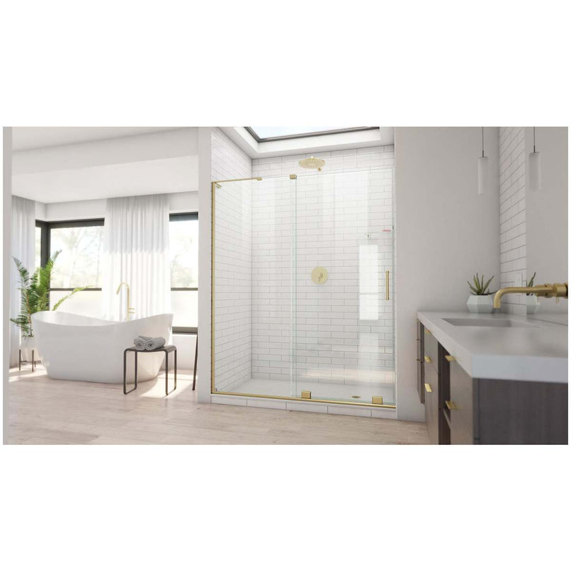 Mirage-X 71" High x 54" Wide Sliding Frameless Shower Door with Clear Glass - image 9