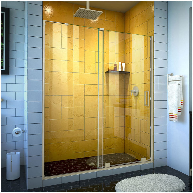 Mirage-Z 72" High x 54" Wide Sliding Frameless Shower Door with Clear Glass - image 1