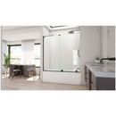 Mirage-X 58" High x 60" Wide Sliding Frameless Tub Door with Clear Glass - image 5