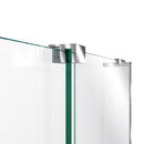 Mirage-X 56" - 60" W x 58" H Sliding Frameless Tub Door with Clear Glass and Fixed Left Panel - image 6