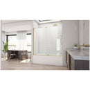 Mirage-X 60" W x 58" H Right-Wall Sliding Frameless Tub Door with Clear Glass and Fixed Right Panel - image 5