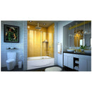 Mirage-Z 58" High x 60" Wide Sliding Frameless Shower Door with Clear Glass - image 6