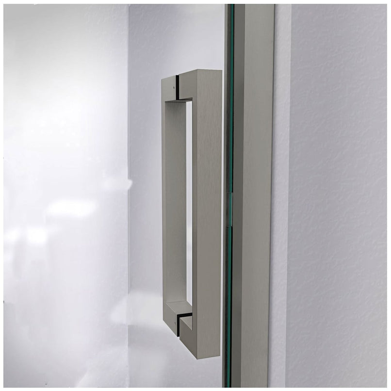 Mirage-Z 58" High x 60" Wide Sliding Frameless Shower Door with Clear Glass - image 7