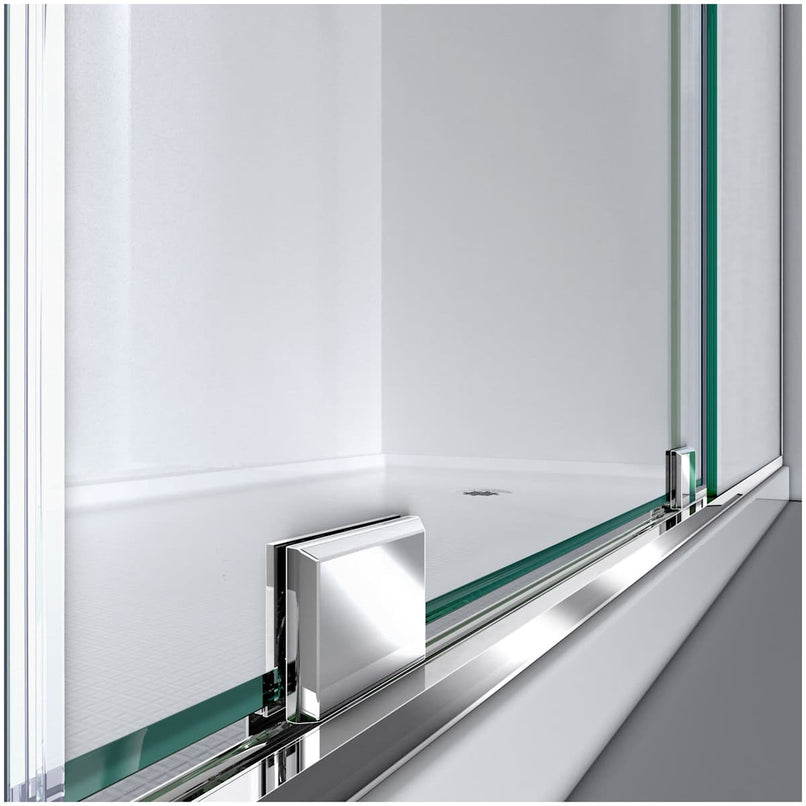 Mirage-X 72" High x 56" to 60" Width Sliding Frameless Shower Door with Clear Glass, Right-Wall Bracket - image 11