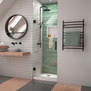 Unidoor-LS 72" High x 27" Wide Hinged Frameless Shower Door with Clear Glass - image 1