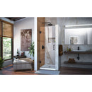 Unidoor 72" High x 29" Wide Hinged Frameless Shower Door with Clear Glass - image 3