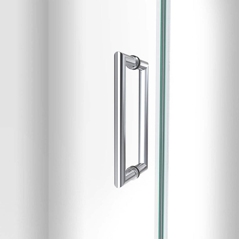 Unidoor-LS 72" High x 31" Wide Hinged Frameless Shower Door with Clear Glass - image 4