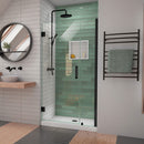 Unidoor-LS 72" High x 40" Wide Hinged Frameless Shower Door with Clear Glass - image 1