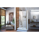 Unidoor 72" High x 43" Wide Hinged Frameless Shower Door with Clear Glass - Includes Stabilizing Arm - image 3