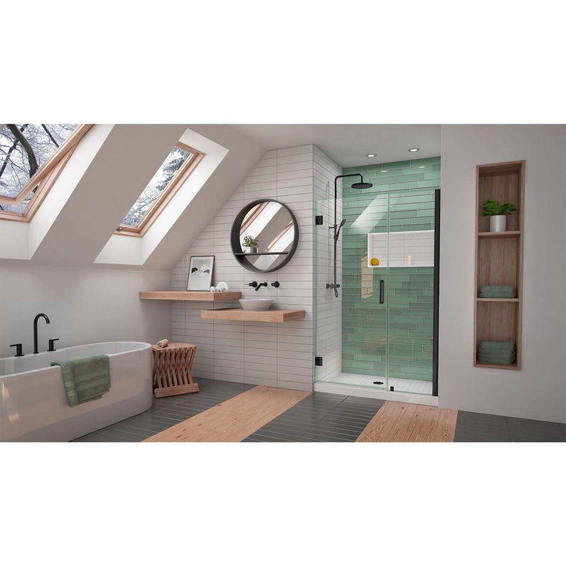 Unidoor-LS 72" High x 43" Wide Hinged Frameless Shower Door with Clear Glass - image 16