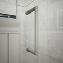 Unidoor 72" High x 55" Wide Hinged Frameless Shower Door with Clear Glass - Includes 2 Shelves - image 7