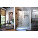 Unidoor 72" High x 49" Wide Hinged Frameless Shower Door with Clear Glass - Includes Stabilizing Arm - image 5