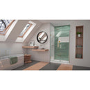 Unidoor-LS 72" High x 49" Wide Hinged Frameless Shower Door with Clear Glass - image 8