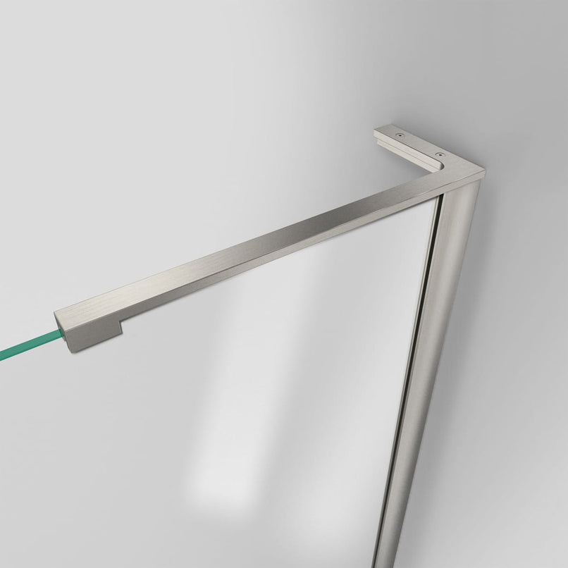 Unidoor-LS 72" High x 49" Wide Hinged Frameless Shower Door with Clear Glass - image 10