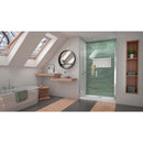 Unidoor-LS 72" High x 50" Wide Hinged Frameless Shower Door with Clear Glass - image 2