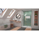 Unidoor-LS 72" High x 52" Wide Hinged Frameless Shower Door with Clear Glass - image 8