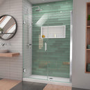Unidoor-LS 72" High x 53" Wide Hinged Frameless Shower Door with Clear Glass - image 1
